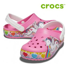 아동 샌들  H12  207071 669 Kids Crocs Fun Lab Unicorn Lights Clog Pink Lemo.._P369333445