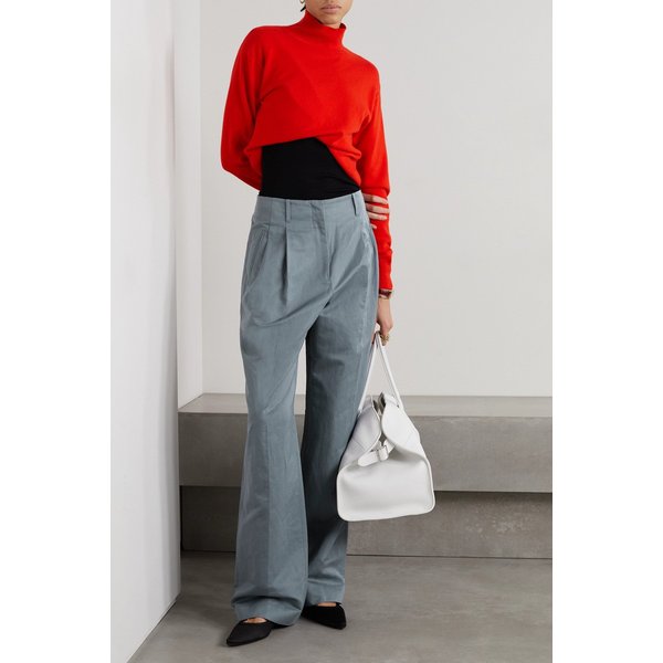 고갱 코튼 라미 혼방 와이드 팬츠 블루 1647597311299064