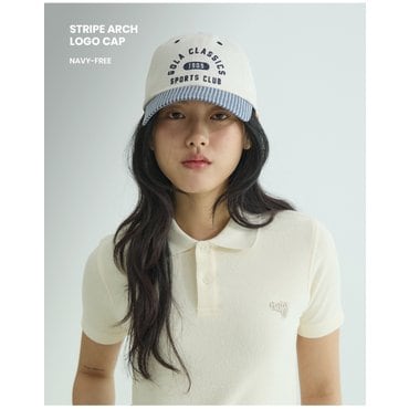원더플레이스 [골라] 남녀공용 [GL]STRIPE ARCH LOGO CAP [2COLOR]