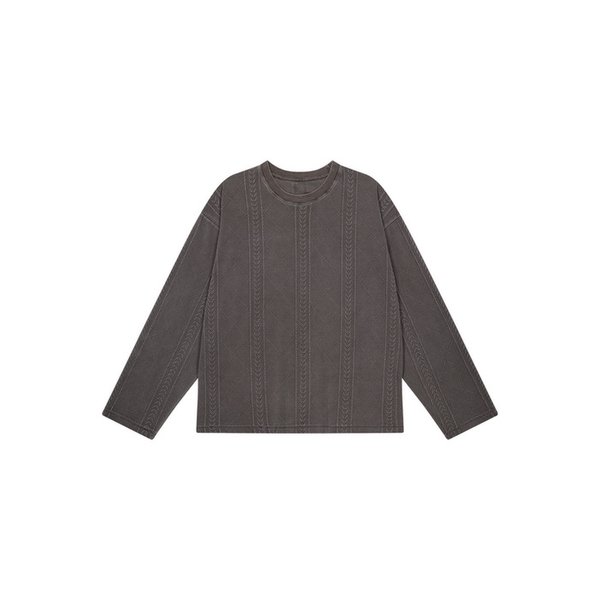 Time stitch vtg long sleeve (vtg brown)