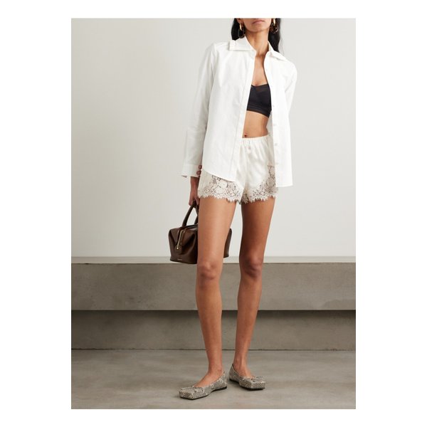 러플 코튼 포플린 셔츠 화이트 46376663162888990