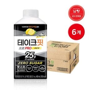 남양 테이크핏 프로 레몬 450ml 6개 / 단백질음료