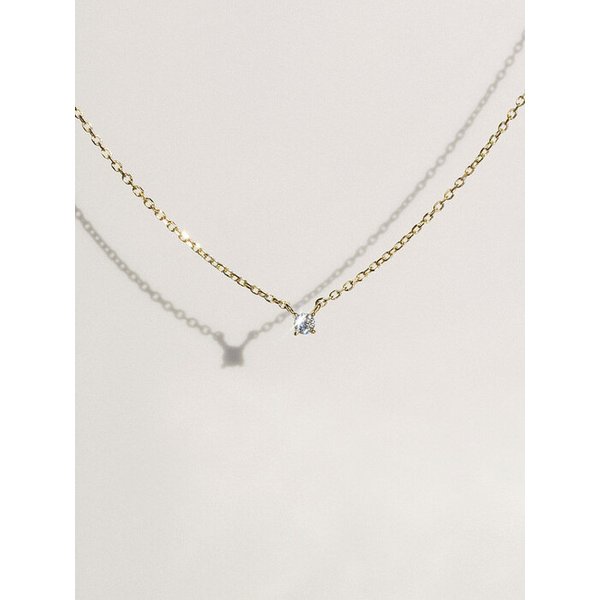 2mm 다이아몬드 목걸이