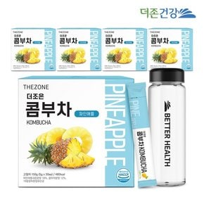 더조은 콤부차 파인애플 5g x 30포 5박스 + 전용보틀