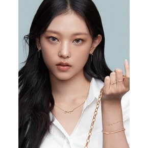 Love Knot 14K 큐빅 팔찌 SA24C24P