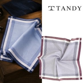 TANDY 클레식 보더체크 손수건 스카프