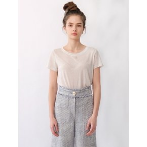 NINA LOGO LINEN T SHIRT (4 COLORS)