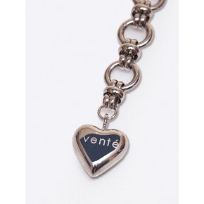 Heart Pendant Bold Chain Belt