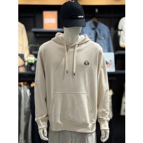 [여주점] 남여공용 백 로고 패치 후드티 아이보리 A6MYKEFL