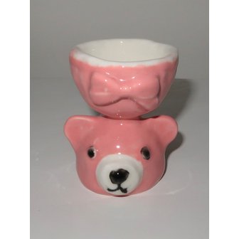 들꽃세라믹 핑크 곰돌이 소주잔