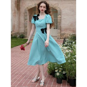 Cest_Blue princess ribbon point dress