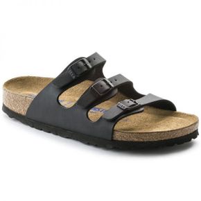 우먼 Birkenstock 플로리다 소프트 풋베드 버코플로 - 블랙 검정 0053013