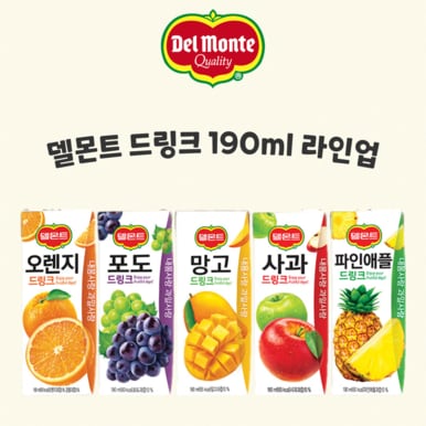 델몬트 파인애플드링크190ml*24