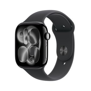 [픽업]애플워치 S11 GPS 46mm 제트 블랙 알루미늄케이스 블랙 스포츠밴드 M/L MEUX4KH/A