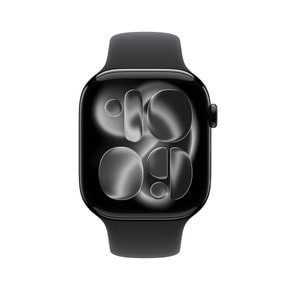 [픽업]애플워치 S11 GPS 46mm 제트 블랙 알루미늄케이스 블랙 스포츠밴드 M/L MEUX4KH/A