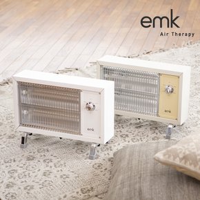 [쓱페셜프라이스] [EMK] 감성 레트로 전기히터 온풍기 EQH-S1612 화이트/베이지