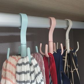 문어발 다용도 걸이 회전후크 민트