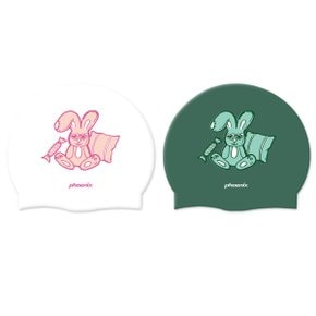 PSC-03 디자인 실리콘 수영모 캔디래빗