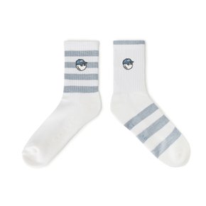 언발란스 스트라이프 와펜 크루 삭스 OFF WHITE M6343PSC04OWT
