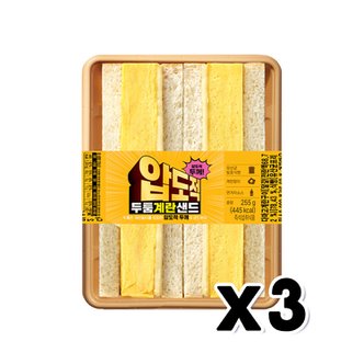  압도적 두툼계란샌드 베이커리빵 255g x 3개