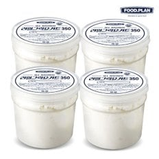 푸드앤플랜 리얼 꾸덕 그릭요거트 플레인 350g 4개