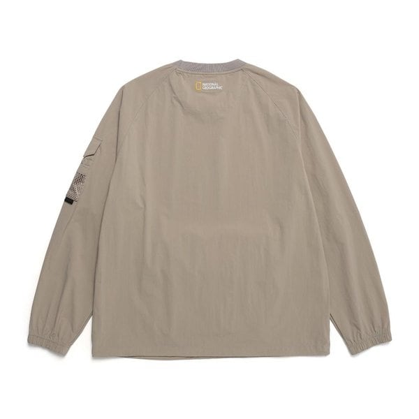 [여주점] N241MSW090 필드 캥거루 포켓 우븐 맨투맨 베이지