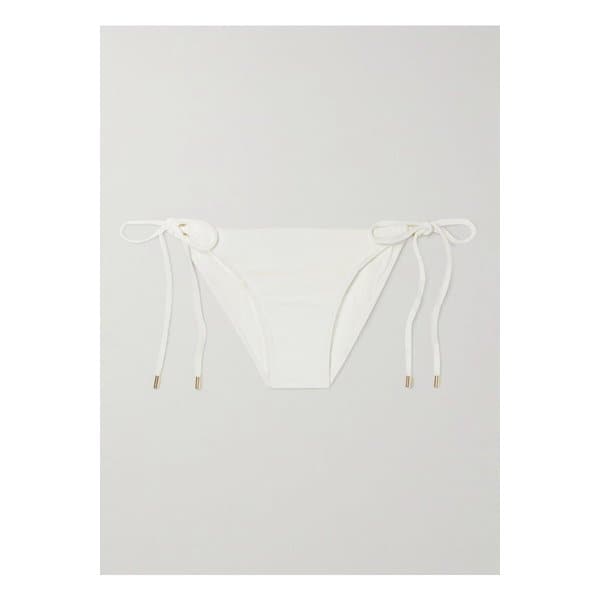 멜리사 오다바시 칸쿤 장식 비키니 브리프 화이트 46376663162895145