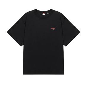 25SS 난가 반팔 티셔츠 ECOHYBRIDBOXLOGOEMBROIDERYTEE BLACK DOM
