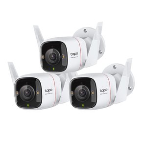 Tapo C325WB 3팩 4MP 실외용 CCTV 스마트폰 원격감시 홈캠 3세트