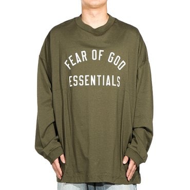 피어오브갓 남성 에센셜 긴팔 티셔츠 (125BT244205F MILITARY) 24FW