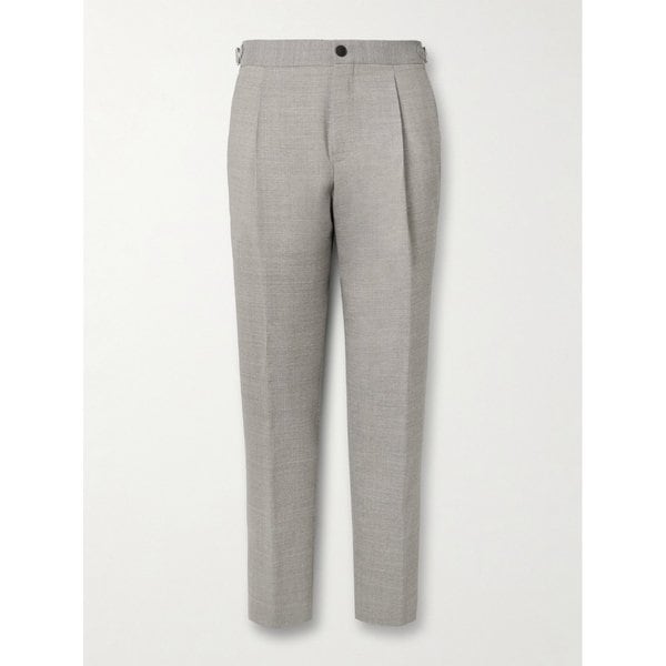 미스터 피 다니엘 테이퍼드 플리츠 울 플란넬 수트 팬츠 46376663162908952