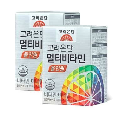  고려은단 멀티비타민 올인원 1560mg 60정 x 2박스 4개월분