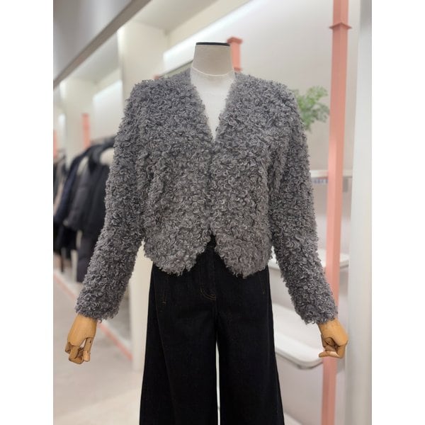 [여주점] 여성 V넥 부클퍼 자켓(ITPCYFJ880)