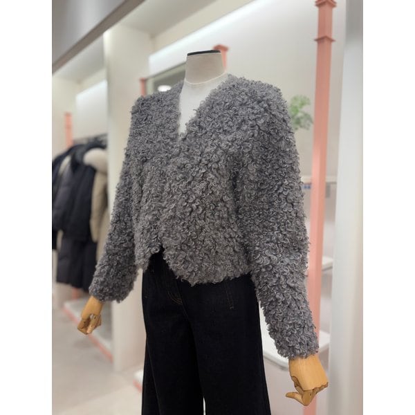 [여주점] 여성 V넥 부클퍼 자켓(ITPCYFJ880)