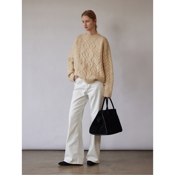 Paul Semi Wide Fit Washing Denim Pants - WHITE