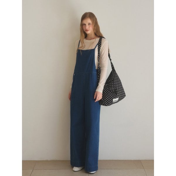 스트랩데님점프수트