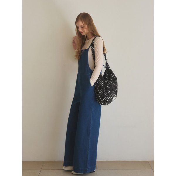 스트랩데님점프수트