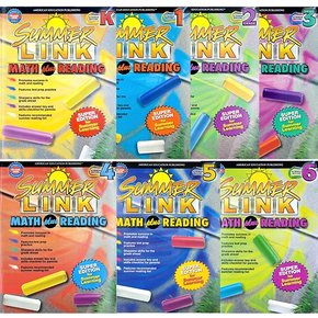 썸머링크 수학과 읽기 Summer Link Math plus Reading 7종 미국 단계별 학습 참고서 S-4001