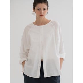 Paper cotton blouse (white)