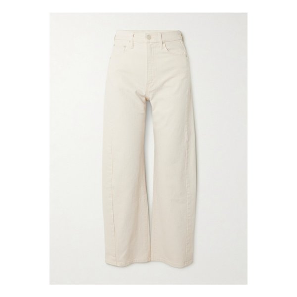 더 하프 파이프 앵클 하이 라이즈 테이퍼드 진 크림 1647597331440807