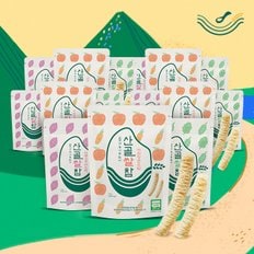 에코맘의산골이유식 [산골이유식] 산골쌀참 15봉패키지 (사과당근 자색고구마 시금치) 유기농 쌀과자 아기과자 유아간식