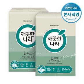 딥무드 모던 그린 미니 250매 6입 2팩