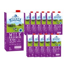 밀카사 폴란드 멸균우유 3.5% 1L 12개입 1박스