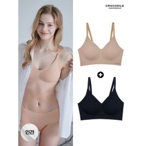 쿨 인견 스트랍 감탄브라 1+1 베이지+블랙_P390540119