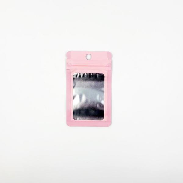 포장용 핑크 반투명 컬러 지퍼백(6cm X 10cm)(1)