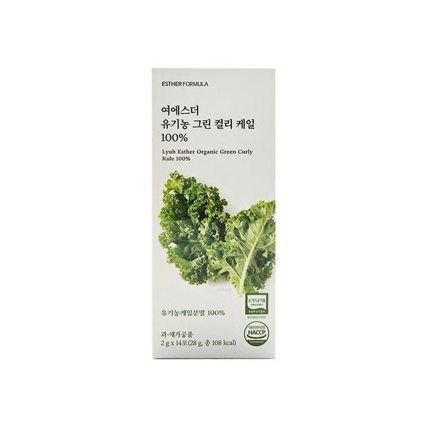 확대된 대표 에스더포뮬러 여에스더 유기농 그린 컬리 케일 100% 2g x 14포 x 1박스(1)