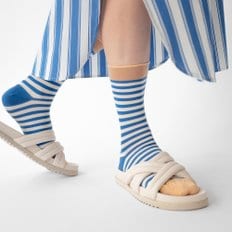 [본메종] Sock Stripe Cobalt_RY124