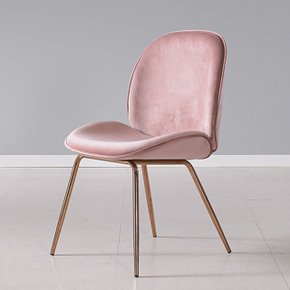로즈골드 푹신한 라운딩 의자 (4color)