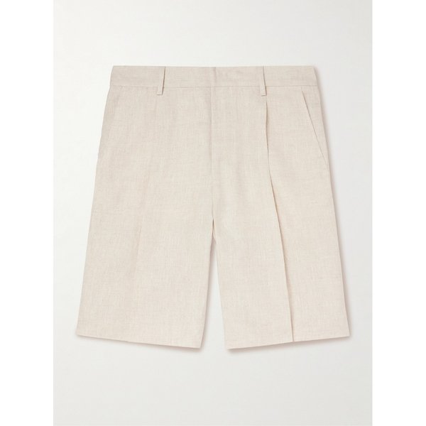 NN.07 Kay 1454 스트레이트 레그 플리츠 리넨 쇼츠 46376663163055515