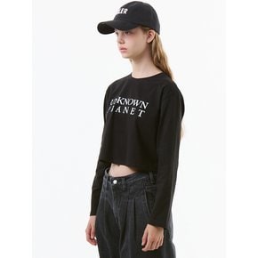 UP-304 로고 크롭티_LOGO CROP TEE BLACK